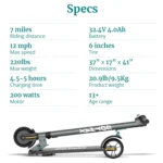 ⁦GOTRAX G2Plus Foldable Electric Scooter for Adult Teens Age of 8+ with 6"⁩ - الصورة ⁦4⁩
